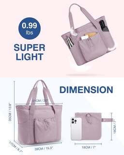 Foto 2 | Foto 2 | Bolsa De Mano Bagsmart Para Mujer Plegable Con Bolsa De Almacenamiento, Color Morado - Venta Internacional.