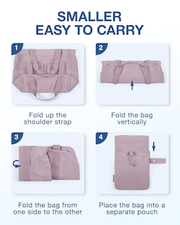Foto 3 | Foto 3 | Bolsa De Mano Bagsmart Para Mujer Plegable Con Bolsa De Almacenamiento, Color Morado - Venta Internacional.
