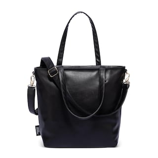 Foto 1 | Foto 1 | Bolso Simple Modern Medium De Piel Sintética Negra - Venta Internacional.