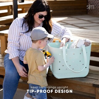 Foto 5 | Foto 5 | Bolsa De Playa, Sencilla Y Moderna, De Goma, Impermeable, Extragrande - Venta Internacional.