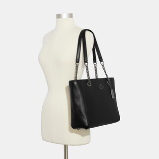 Foto 4 | Foto 4 | Bolso De Mano Coach Cammie Chain, Piel Granulada Negra - Venta Internacional.