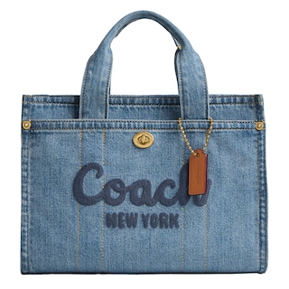 Foto 1 | Foto 1 | Bolso Coach Cargo Tote 26, Mezclilla Y Piel, Color Índigo - Venta Internacional.