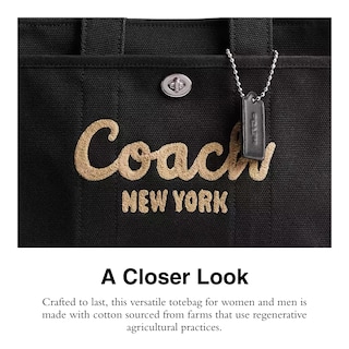 Foto 4 | Foto 4 | Bolsa Coach Cargo Tote 26 De Lona Negra Y Piel Reciclada - Venta Internacional.