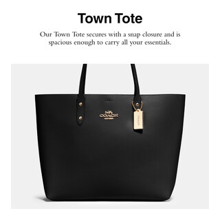Foto 3 | Foto 3 | Bolso Coach Town De Piel Granulada Pulida Negra - Venta Internacional.
