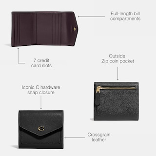 Foto 3 | Foto 3 | Cartera Coach De Piel Granulada Cruzada Wyn Small Li/black - Venta Internacional.