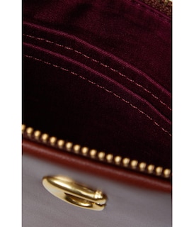 Foto 3 | Foto 3 | Lienzo Revestido Con Bloques De Color De Wristlet Coach, Característico, Talla Pequeña, Color Tostado - Venta Internacional.