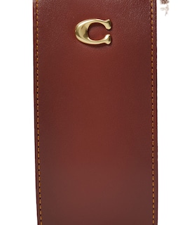 Foto 4 | Foto 4 | Lienzo Revestido Con Bloques De Color De Wristlet Coach, Característico, Talla Pequeña, Color Tostado - Venta Internacional.