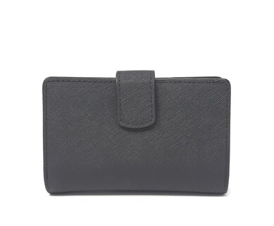 Foto 3 | Foto 3 | Bolso De Mano Michael Kors Negro Con Ranuras Para Tarjetas De Crédito - Venta Internacional.