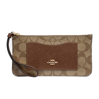 Foto 1 | Foto 1 | Cartera De Pulsera Wallet Coach Signature De Pvc Con Cierre En La Parte - Venta Internacional.