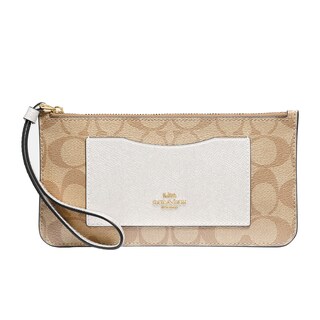 Foto 1 | Foto 1 | Cartera De Pulsera Wallet Coach Signature De Pvc Con Cierre En La Parte - Venta Internacional.