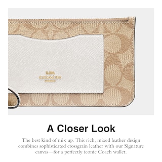 Foto 4 | Foto 4 | Cartera De Pulsera Wallet Coach Signature De Pvc Con Cierre En La Parte - Venta Internacional.