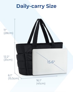 Foto 3 | Foto 3 | Bolso Bagsmart Lightweight Puffy Para Mujer, 20 L, Gris Oscuro - Venta Internacional.