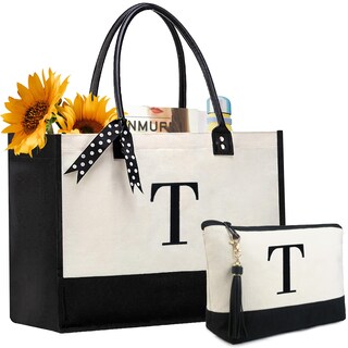 Foto 1 | Foto 1 | Bolso De Lona Con Monograma Inicial De Beegreen Para Mujer - Venta Internacional.