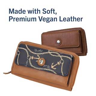 Foto 7 | Foto 7 | Cartera Nautica Bulk Cargo De Piel Vegana Rfid Para Mujer, Color Negro - Venta Internacional.
