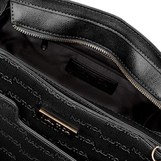Foto 5 | Foto 5 | Bolso Nautica Sandy Jr. Bolso Top Handel De Cuero Vegano Negro - Venta Internacional.