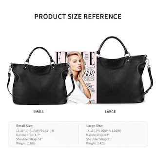 Foto 3 | Foto 3 | Bolso De Mano Kattee Con Parte Superior De Piel Suave Para Mujer - Venta Internacional.
