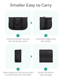 Foto 6 | Foto 6 | Bolsa De Mano Bagsmart, Plegable, Con Compartimentos Y Cierre, Color Negro - Venta Internacional.