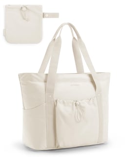 Foto 1 | Foto 1 | Bolsa De Mano Bagsmart Para Mujer Plegable Con Bolsa De Almacenamiento De 20 Litros (beige) - Venta Internacional.