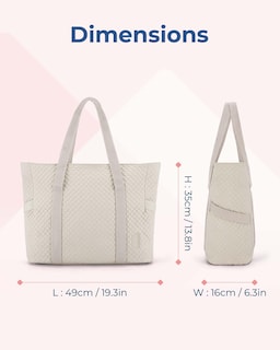 Foto 6 | Foto 6 | Bolsa Bagsmart Grande Para Mujer, Viajes, Gimnasio, Trabajo, Marrón Grisáceo - Venta Internacional.