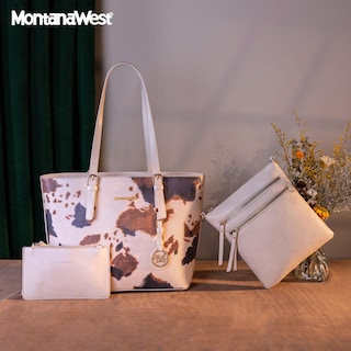 Foto 3 | Foto 3 | Bolso De Mano Montana West Mwc3-g055cow Con Estampado De Vaca, Juego De 3 Piezas - Venta Internacional.
