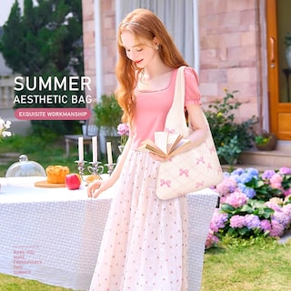 Foto 3 | Foto 3 | Bolso De Mano Kpx, Tejido De Malla De Playa, Tamaño Grande, Para Mujer, Rosa - Venta Internacional.