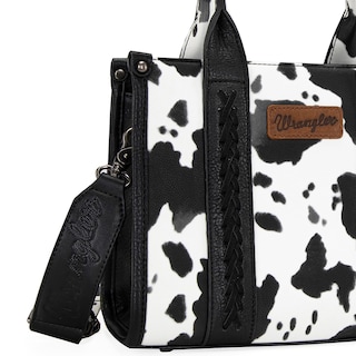 Foto 3 | Foto 3 | Bolso Wrangler Con Estampado De Vaca Para Mujer, Negro, Con Correa De Guitarra - Venta Internacional.