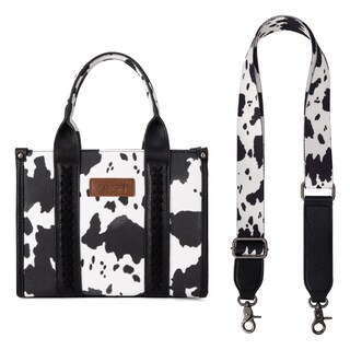 Foto 4 | Foto 4 | Bolso Wrangler Con Estampado De Vaca Para Mujer, Negro, Con Correa De Guitarra - Venta Internacional.
