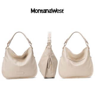 Foto 5 | Foto 5 | Bolso De Mano Montana West Hobo De Cuero Vegano Beige Mww16-1022bg - Venta Internacional.