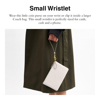 Foto 2 | Foto 2 | Wristlet Coach Small B4/piel Granulada Pulida A La Tiza - Venta Internacional.
