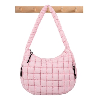 Foto 1 | Foto 1 | Bandolera Iqimott, Acolchada, Acolchada, De Nailon, Color Rosa Burbuja - Venta Internacional.
