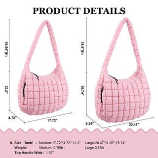 Foto 2 | Foto 2 | Bandolera Iqimott, Acolchada, Acolchada, De Nailon, Color Rosa Burbuja - Venta Internacional.