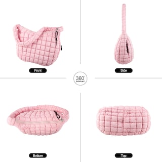 Foto 7 | Foto 7 | Bandolera Iqimott, Acolchada, Acolchada, De Nailon, Color Rosa Burbuja - Venta Internacional.