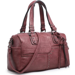 Foto 1 | Foto 1 | Bolso Tipo Barril Dasein Para Mujer, Piel Vegana Suave, Color Morado - Venta Internacional.