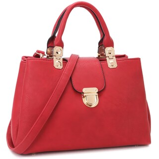 Foto 1 | Foto 1 | Bolso Dasein, Cartera Con Asa En La Parte Superior, Bolso De Mano, Piel Vegana Roja - Venta Internacional.