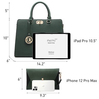 Foto 4 | Foto 4 | Bolso De Trabajo Dasein Para Mujer Con Conjunto De Bolso De Mano - Venta Internacional.