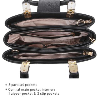 Foto 5 | Foto 5 | Bolso Dasein De Piel Vegana Con Asa En La Parte Superior - Venta Internacional.