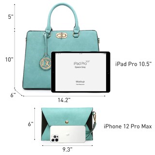 Foto 4 | Foto 4 | Bolso De Trabajo Dasein Para Mujer Con Conjunto De Bolso De Mano - Venta Internacional.