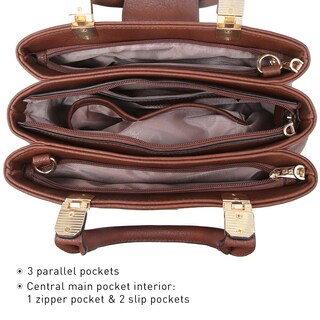 Foto 4 | Foto 4 | Bolso Dasein De Piel Vegana Con Asa En La Parte Superior - Venta Internacional.