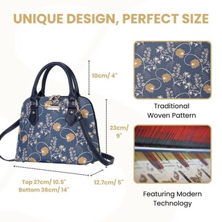 Foto 3 | Foto 3 | Bolso De Hombro Signare Tapestry Para Mujer, Color Azul Austen - Venta Internacional.