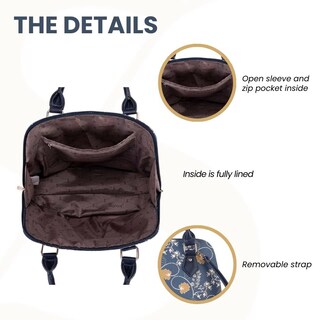 Foto 4 | Foto 4 | Bolso De Hombro Signare Tapestry Para Mujer, Color Azul Austen - Venta Internacional.