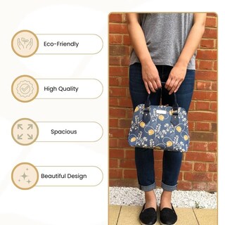 Foto 5 | Foto 5 | Bolso De Hombro Signare Tapestry Para Mujer, Color Azul Austen - Venta Internacional.