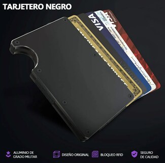 Foto 2 | Foto 2 | Xtellar Cartera Unisex Ultra Delgada De Aluminio Con Tecnología Rfid Y Clip De Billetes