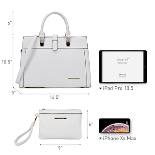 Foto 4 | Foto 4 | Bolso De Mano Dasein Con Cinturón Con Solapa Y Bandolera, Bolso De Mano, Blanco - Venta Internacional.
