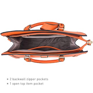 Foto 5 | Foto 5 | Bolso De Mano Dasein Con Cinturón Con Solapa Y Hombro, Color Naranja - Venta Internacional.