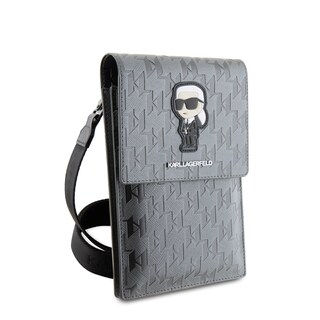 Foto 3 | Foto 3 | Cartera Original Karl Monograma Karl Plata