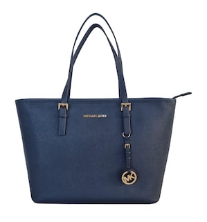 Foto 1 | Foto 1 | Bolso Michael Kors Jet Set Travel Con Logotipo Grande Azul Marino - Venta Internacional.
