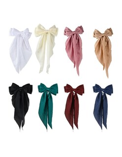 Foto 2 | Foto 2 | 8 Pinzas Moño Para Cabello De Listón