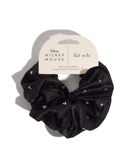 Foto 1 | Foto 1 | Hair Scrunchies Kitsch, Tela De Mickey/minnie, Diamantes De Imitación, Color Negro - Venta Internacional.