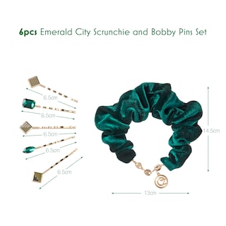 Foto 3 | Foto 3 | Set De Accesorios Para El Cabello Scunci Wicked Emerald City, Paquete De 6 - Venta Internacional.