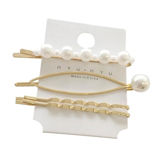 Foto 1 | Foto 1 | Set De Pinzas Para El Pelo Huoguo Estilo Coreano Para Mujer Con Aleación Y Perla - Venta Internacional.